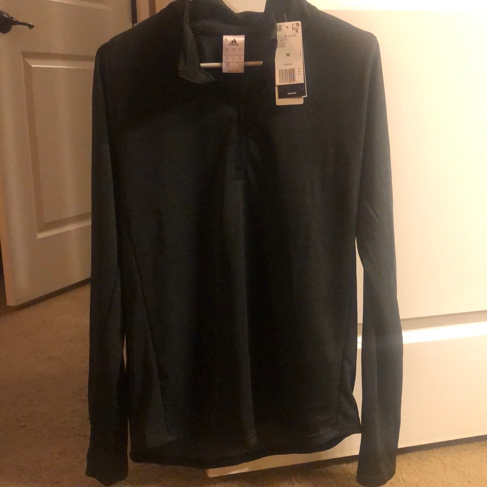 Men's Adidas All Around 1/4 Zip Pullover Sz M NWT